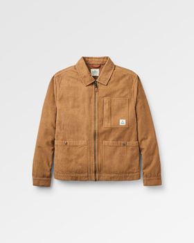 Harvest Organic Cotton Cord Overshirt, Caramel Brown