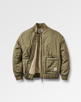 Women's Lucia Sherpa Lined Bomber Jacket, Dusty Olive