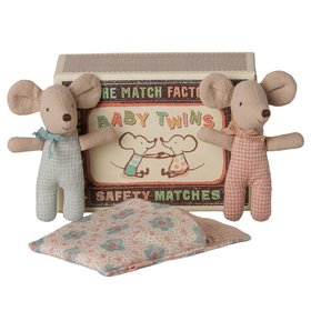 Twins, Baby Mice in Matchbox