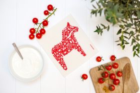 Dala Horse Swedish Dishcloth
