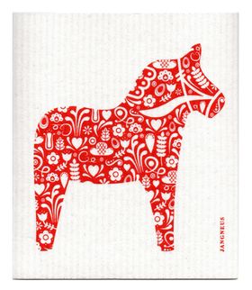 Dala Horse Swedish Dishcloth