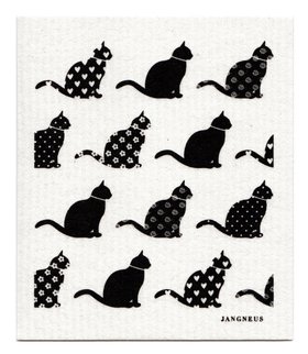 Black Cats Dishcloth