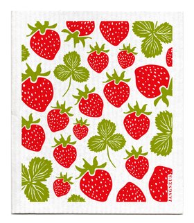 Strawberries Swedish Dishcloth
