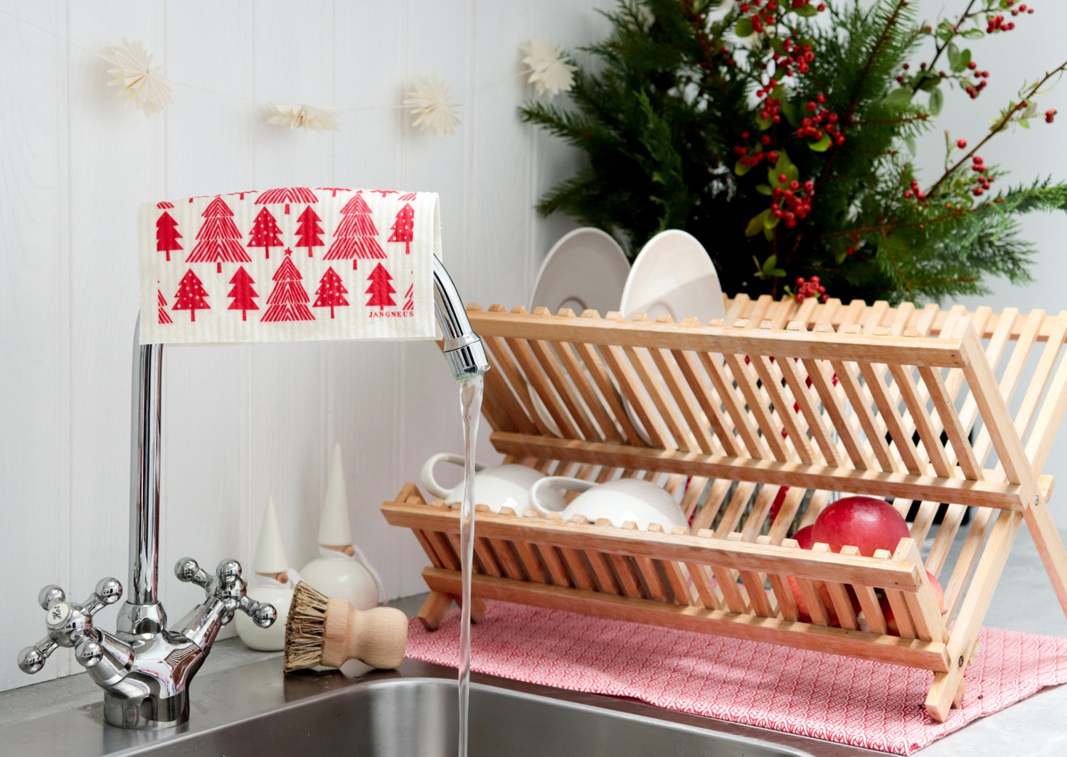 Christmas Forest Swedish Dishcloth