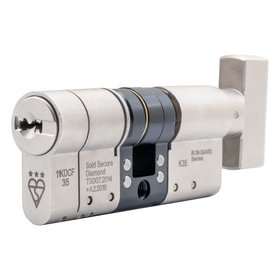 Smith & Locke Fire Rated 3 Star Diamond Thumbturn Cylinder Lock 50-45
