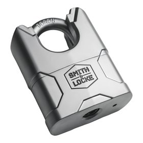 Smith & Locke Steel Water-Resistant Closed Shackle Padlock