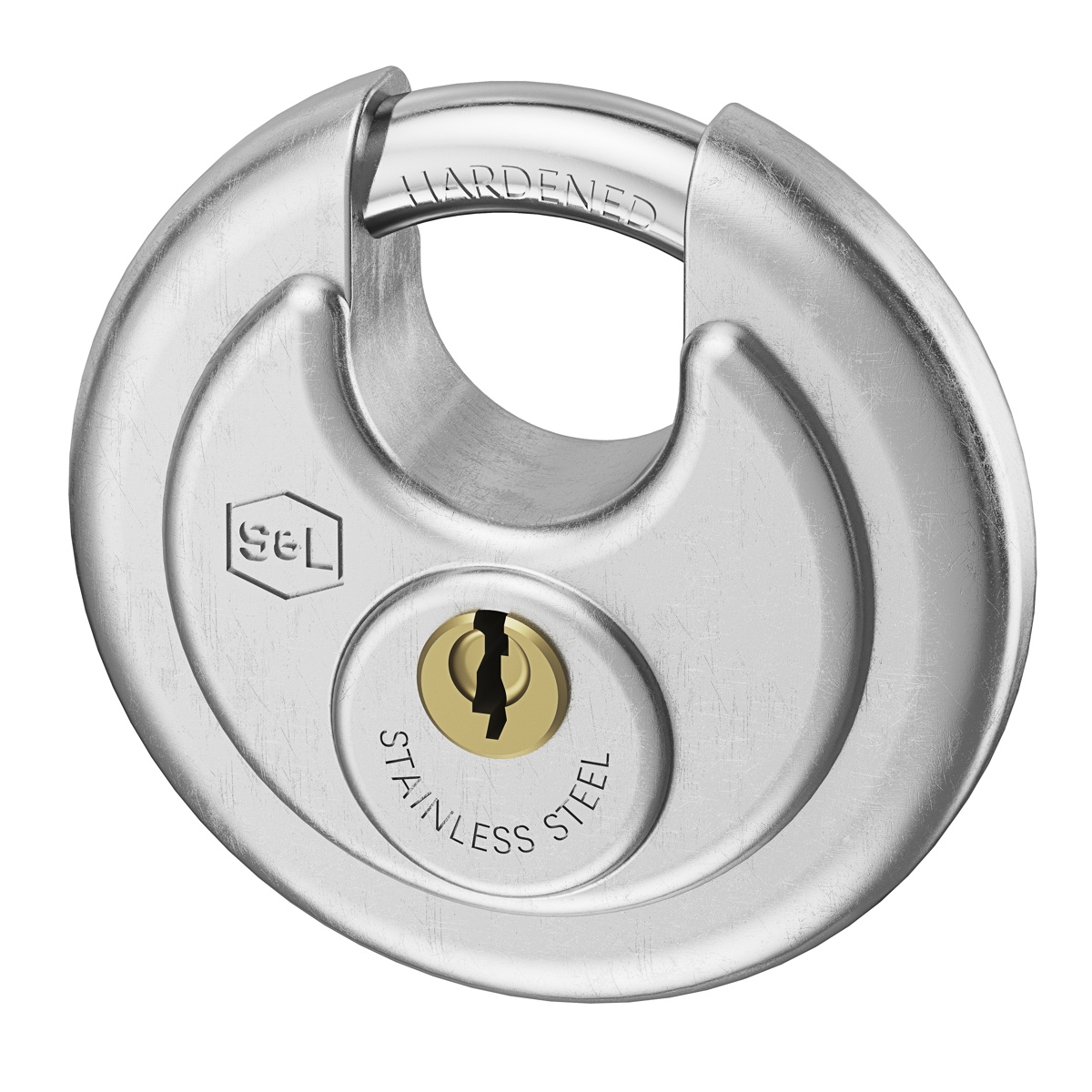 Smith & Locke Stainless Steel Disc Padlock