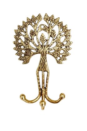 Solid Brass Tree Of Life Triple Wall Hook