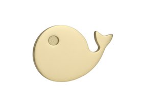 Solid Brass Whale Cabinet & Drawer Knob