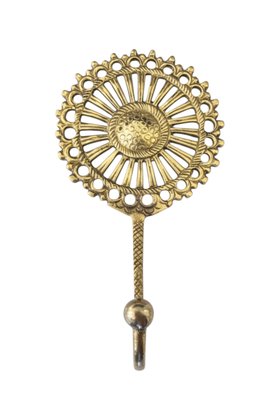 Solid Brass Sunflower Wall Hook