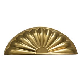 Solid Brass Daisy Cup Drawer Handle