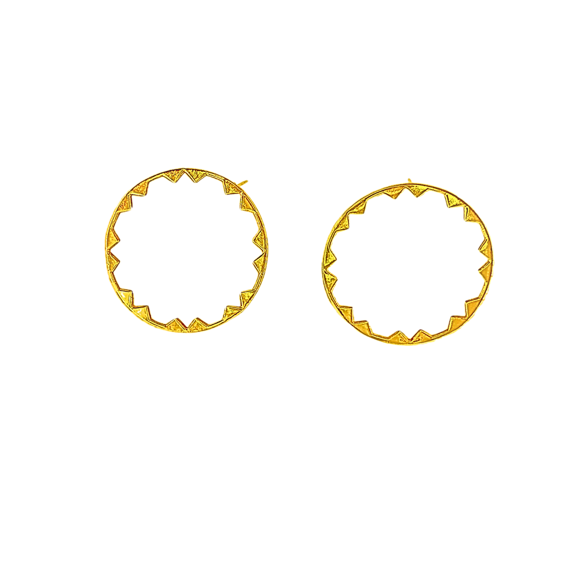 Austrian Alps Large Earrings - Gold