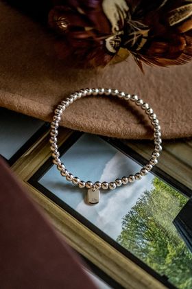 Sterling Silver Rounded Bead Bracelet
