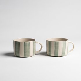 Cornflower Mug - Brushed Sage Green - Large (Set of 2)