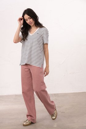 Arianna Short Sleeve - Coral Dot