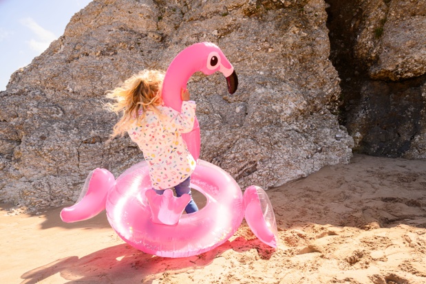 Heidi Girls Coat - Beach Party