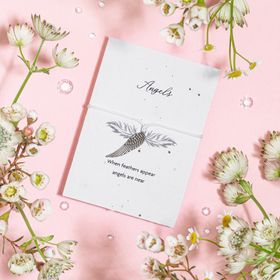 Feathers Appear - Seeded Card & Wish Bracelet