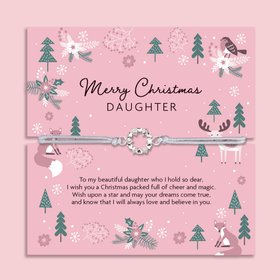 Merry Christmas Daughter Bracelet