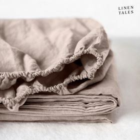 100% Pure European Linen Fitted Sheet – Tailored Luxury, Restful Sleep – Portobello