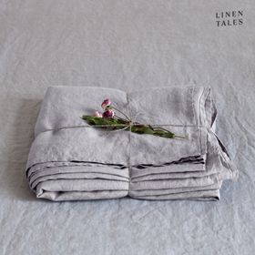 100% Pure European Linen Flat Sheet – Effortless Elegance, Year-Round Comfort – Light Grey