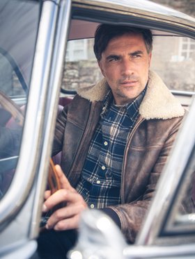 Fellfoot Leather Aviator Jacket