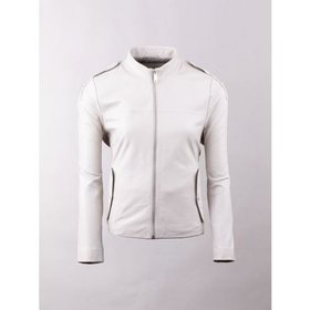 Ulverston Leather Jacket in Pumice - Size 14