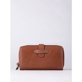 Newby Leather Tab Purse in Tan