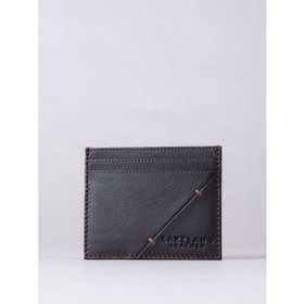 Allerdale Leather Card Holder in Dark Brown