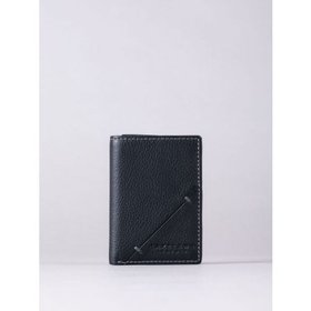 Allerdale Leather Tri-Fold Wallet in Black