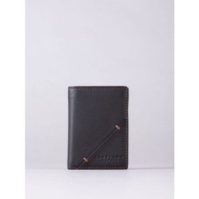 Allerdale Leather Tri-Fold Wallet in Dark Brown