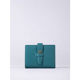 Icon Stud Small Leather Tab Purse in Teal