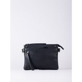 Harstone Mini Leather Cross Body Bag in Black