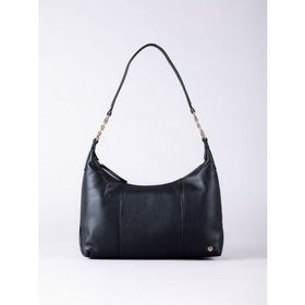 Levens Leather Shoulder Bag in Black