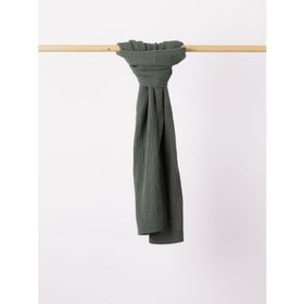 Nolan Cable Knit Scarf in Olive Green
