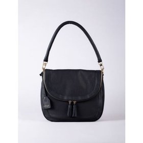 Tarraby Leather Shoulder Bag in Black