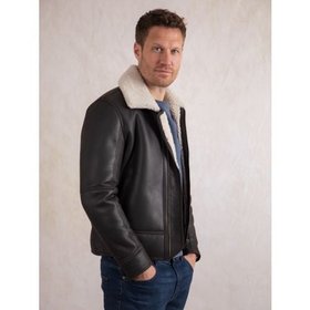 Tigermoth Men's Sheepskin Aviator Jacket - Size 38