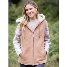 Grasmoor Shearling Hooded Gilet - Small