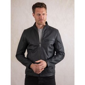 Penton Men's Leather Jacket in Navy - Size 38