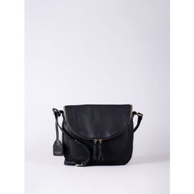 Tarraby Leather Cross Body Bag in Black