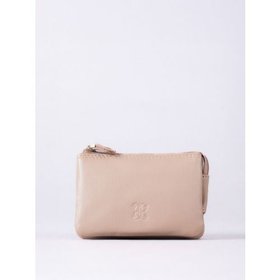 Leather Coin Purse in Camel