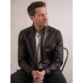 Penton Leather Jacket in Brown - Size 38