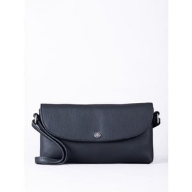 Tawns Leather Mini Flapover Bag in Black
