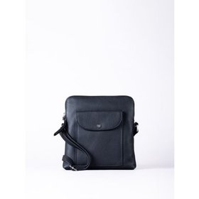 Tirrill Leather Cross Body Bag in Black