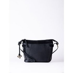 Bridge Leather Cross Body Bag in Black
