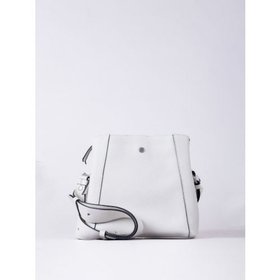 Crosby Compact Leather Cross Body Bag in Ivory