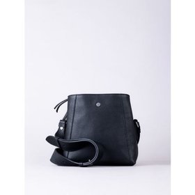 Crosby Compact Leather Cross Body Bag in Black