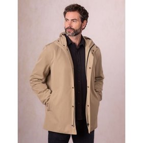Derwent Waterproof Men's Raincoat in Stone - Small