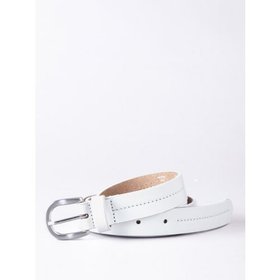 Kendal Leather Belt in White - X Small