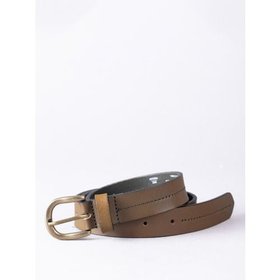 Kendal Leather Belt in Khaki Brown - X Small