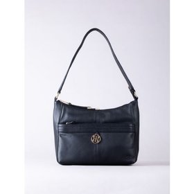 Cartmel Leather Shoulder Bag in Black